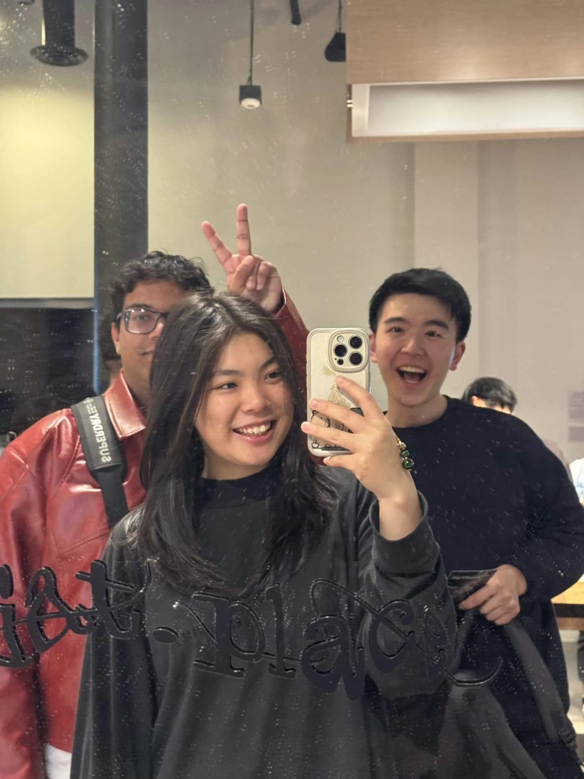 shresht, xiaole, and bill go to the intersection of art and technology gallery
