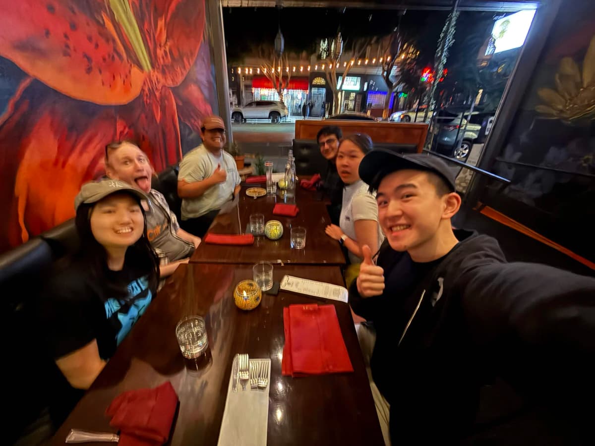 squad dinner in the city